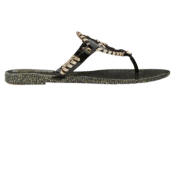 Jack Rogers Georgia Glittery Jelly Thong  Sandals - New In Box - Picture 16 of 17